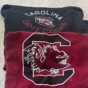 South Carolina Under Armour Black Carolina Gamecocks Hoodie & Maroon tshirt